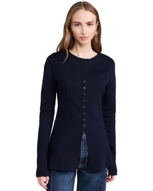 ALIGNE Daphne Waisted Knit Cardigan - Blue