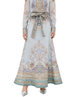 Zimmermann Eden Maxi Skirt - Gray