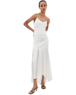 Azeeza Kaida Silk Dress - White