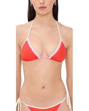 PQ Swim Thea Triangle Bikini Top - Red