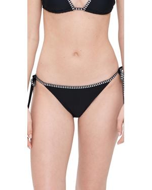 lemlem Lena String Bikini Bottoms - Black