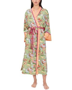 Printfresh Eco Satin Robe - Multicolor