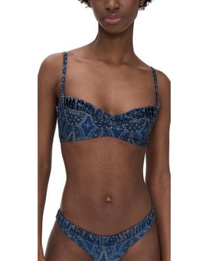 Peixoto Emmy Bikini Top - Blue