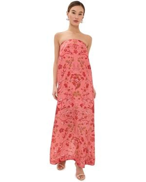 Isla & White Filmena Dress - Red