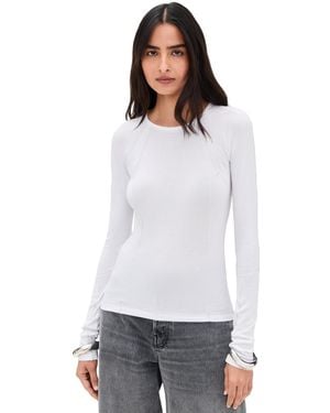 Helmut Lang Bmx Raglan Top Soft - White