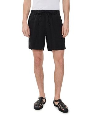 Bather Linen Leisure Shorts 6.25 - Black