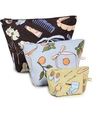 BAGGU Go Pouch Set Of 3 - Multicolor