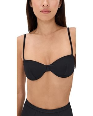 Reformation Makena Bikini Top - Black