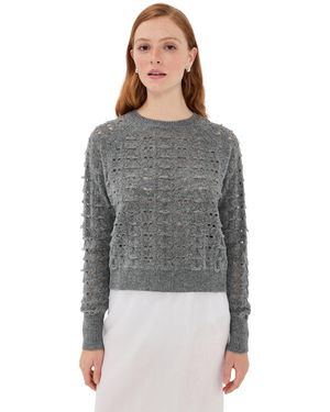 Cecilie Bahnsen Bidane Pullover Heritage Lace Knit - Black