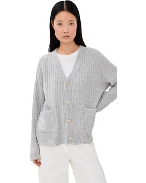The Elder Statesman Cozy Rib Relaxed Cashmere Cardigan - Multicolour