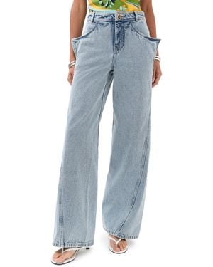 Christopher Esber Manta Sting Denim Jeans - Blue