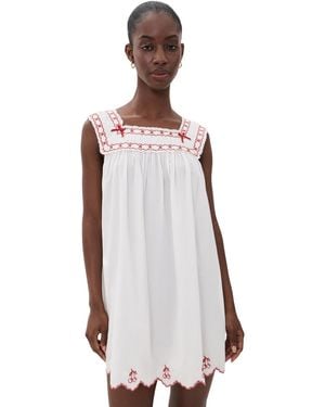 For Love & Lemons Emma Mini Dress - White