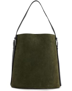 Coperni Suede Ergonomic Tote - Green