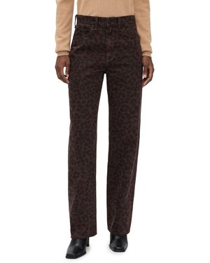 Rag & Bone Shea Full Relaxed Straight Pants - Black