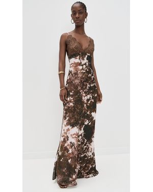 L'Agence 'Agence Lindsay Sequined Lace Dress in Black | Lyst