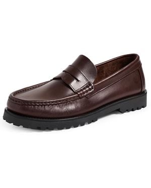 VINNY'S Lee Lake Loafers - Brown