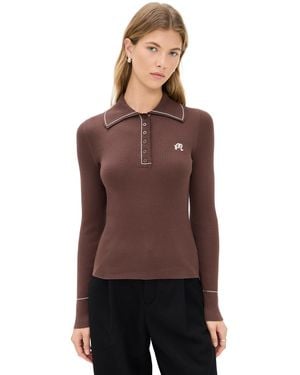 Malbon Golf Agatha Knit Polo - Purple