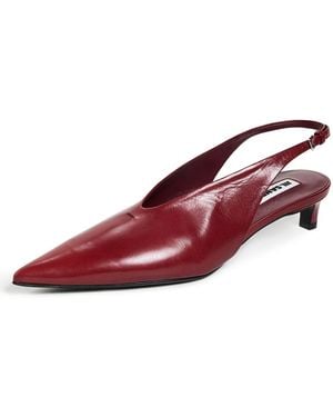 Jil Sander Slingback Heels - Red