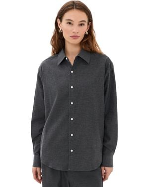 Comme Si Classic Flannel Shirt - Black