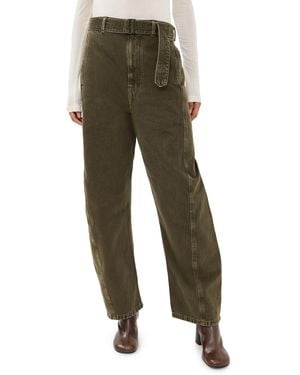 Lemaire Twisted Belted Pants - Green