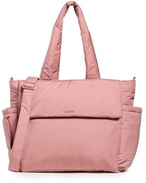 CALPAK Diaper Tote Bag With Laptop Sleeve - Pink