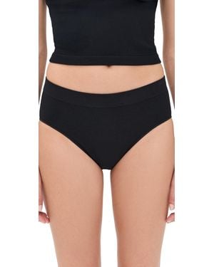 Lunya Seamless Modal Hipster Briefs - Black