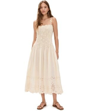 Free People Daphne Midi Dress - Natural