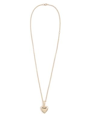 Annika Inez Voluptuous Heart Necklace - White