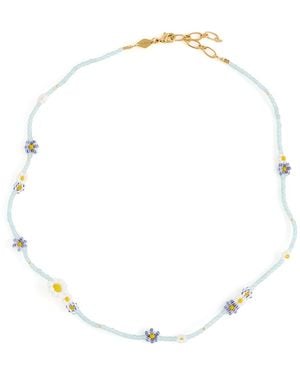Anni Lu Bluebell Bloom Necklace - White