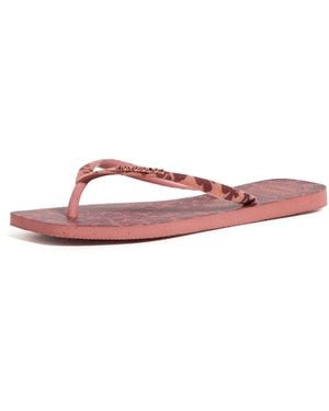 Havaianas Square Velvet Flip Flops - Black