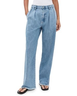 Denimist Blair Double Pleated Pants - Blue