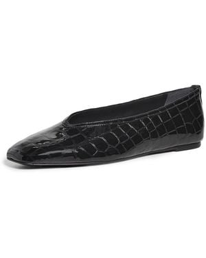 Black Suede Studio Ayra Flats - Black