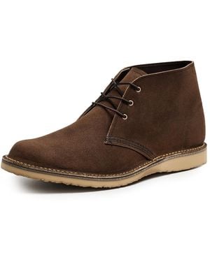Red Wing Weekender Chukka Muleskinner Leather Shoes - Brown