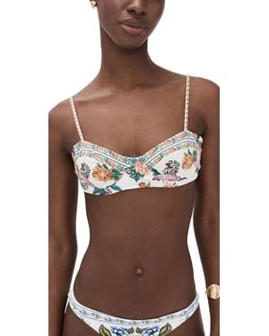 FARM Rio Sweet Bloom Underwire Bikini Top - Brown