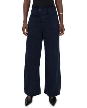 Veronica Beard Leticia Barrel Leg Jeans - Blue