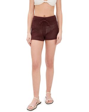 Onia Crochet Knit Micro Shorts - Multicolor