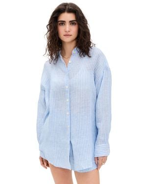 Vitamin A Playa Boyfriend Shirt - Blue