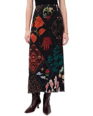 Never Fully Dressed Night Garden Mesh Dorris Skirt - Black