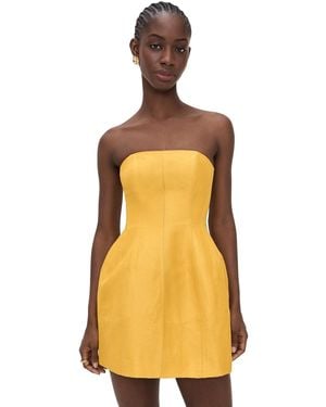 Aje. Baret Strapless Mini Dress - Orange