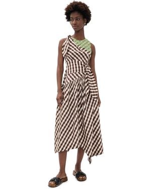 Damson Madder Gisele Midi Dress - Natural
