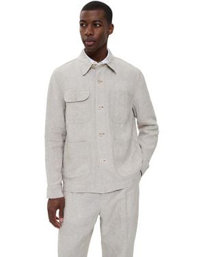 Alex Mill Linen Work Jacket - White