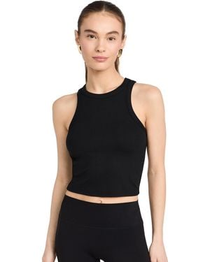 Splits59 Kiki Rib Crop Top - Black