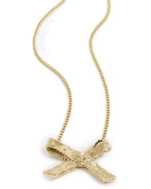 ALÉMAIS Team Spirit Bow Necklace - White