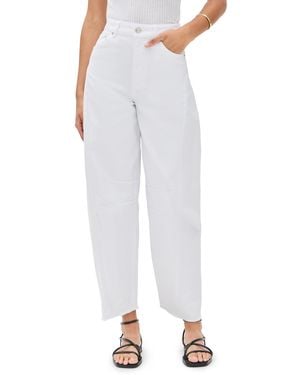ALIGNE Tommy Barrel Leg Jeans - White