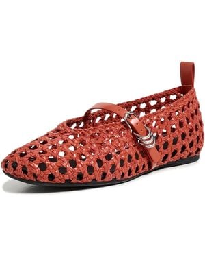 Rag & Bone Spire Mary Jane Flats - Red