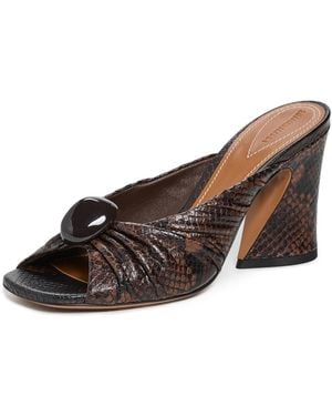 Zimmermann Gleam Mules 85Mm - Brown