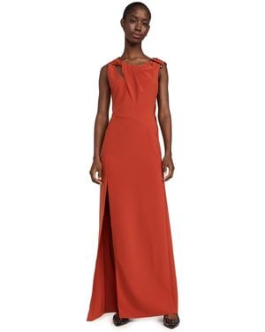 Stine Goya Knotted Floor Length Dress - Red