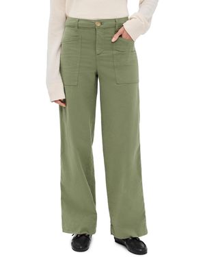 Frank & Eileen Wrap Pocket Pants - Green