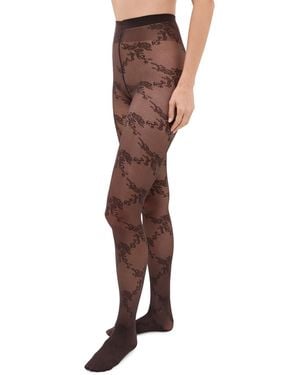 Wolford Floral Lace Tights - Multicolor