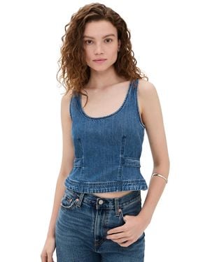 Rag & Bone Ultra Featherweight Estelle Top - Blue